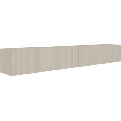 Selsey TV-Hängeboard Veldio mit Lamellenfront 200 cm Greige Selsey TV-Hängeboard Veldio mit Lamellenfront 200 cm Greige