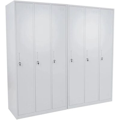 MCW Schließfach Boston T829 Grau 6 Fächer MCW Schließfach Boston T829 Grau 6 Fächer