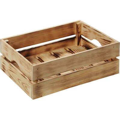 Kesper Holzkiste Kiefer geflammt 15 cm x 30 cm 40 cm 18 l Kesper Holzkiste Kiefer geflammt 15 cm x 30 cm 40 cm 18 l