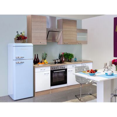 FlexWell Classic Flex-Well Classic Küchenzeile Florida 220 cm Sonoma Eiche-Weiß-Sonoma Eiche FlexWell Classic Flex-Well Classic Küchenzeile Florida 220 cm Sonoma Eiche-Weiß-Sonoma Eiche