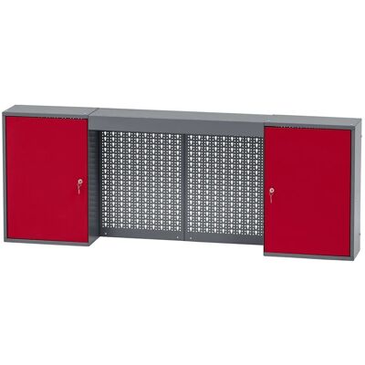 Küpper Hängeschrank 2-Türig mit Lichtblende 60 x 160 x 20 cm Dunkelrot Küpper Hängeschrank 2-Türig mit Lichtblende 60 x 160 x 20 cm Dunkelrot