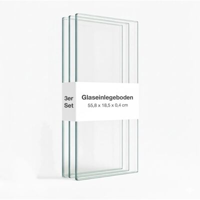 KMöbel K-Möbel Glasboden-Erweiterungsset für Hängevitrine 3er Set ESG-Glas 55,8 x 18,6 cm inkl. Bodenträger KMöbel K-Möbel Glasboden-Erweiterungsset für Hängevitrine 3er Set ESG-Glas 55,8 x 18,6 cm inkl. Bodenträger