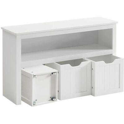VASAGLE Kinderregal Weiß - Spielzeugschrank VASAGLE Kinderregal Weiß - Spielzeugschrank