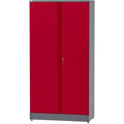Küpper Hochschrank 2-Türig mit 4 Fachböden 180 x 91 x 45 cm Dunkelrot Küpper Hochschrank 2-Türig mit 4 Fachböden 180 x 91 x 45 cm Dunkelrot