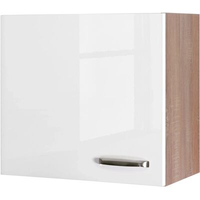 FlexWell Exclusiv Flex-Well Exclusiv Küchen-Oberschrank Valero 60x55cm Hochglanz Weiß-Sonoma Eiche FlexWell Exclusiv Flex-Well Exclusiv Küchen-Oberschrank Valero 60x55cm Hochglanz Weiß-Sonoma Eiche