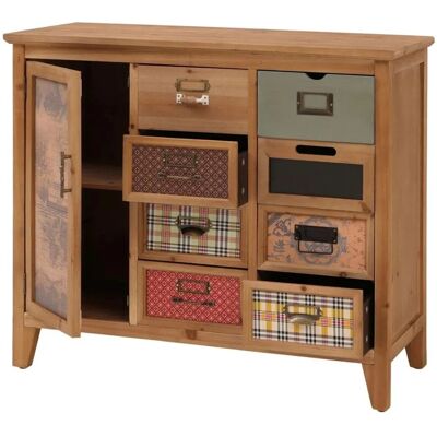 MCW Apothekerkommode O63 Vintage Shabby Muster Korpus Natur MCW Apothekerkommode O63 Vintage Shabby Muster Korpus Natur