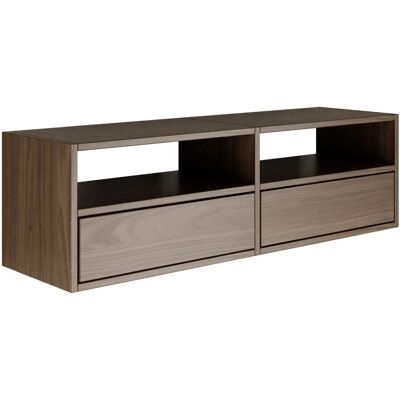 Selsey TV-Hängeboard Framme 100 cm mit Offenen Ablagen Holzoptik Walnuss Selsey TV-Hängeboard Framme 100 cm mit Offenen Ablagen Holzoptik Walnuss
