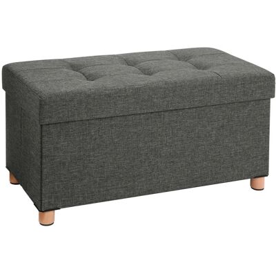 Songmics Sitztruhe mit Stauraum 38 cm x 76 cm x 40 cm Grau Songmics Sitztruhe mit Stauraum 38 cm x 76 cm x 40 cm Grau