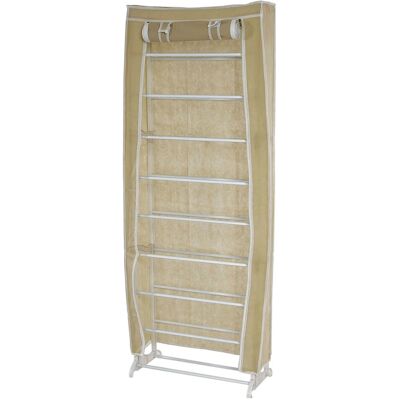 MCW Schuhschrank Stoff 140x52x18cm Creme MCW Schuhschrank Stoff 140x52x18cm Creme