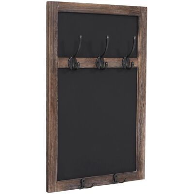 MCW Wandgarderobe C51 mit Kreidetafel Braun Shabby MCW Wandgarderobe C51 mit Kreidetafel Braun Shabby