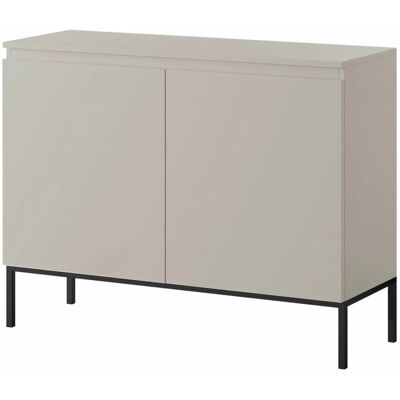 Selsey Sideboard Bemmi 100 cm Kaschmirgrau mit Schwarzen Beinen Selsey Sideboard Bemmi 100 cm Kaschmirgrau mit Schwarzen Beinen