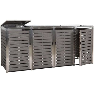 MCW Mülltonnenverkleidung K14 4er Anthrazit 120x264x85cm MCW Mülltonnenverkleidung K14 4er Anthrazit 120x264x85cm