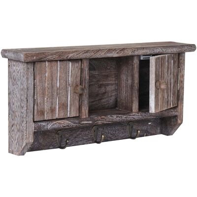 MCW Schlüsselbrett A48 mit Türen Massiv-Holz Shabby Braun MCW Schlüsselbrett A48 mit Türen Massiv-Holz Shabby Braun