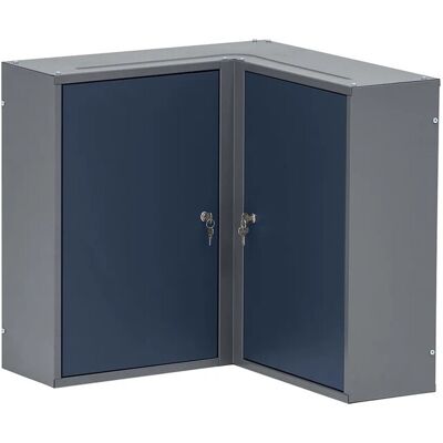 Küpper Eck-Hängeschrank 2-Türig mit 4 Fachböden 60 x 60 x 20 cm Dunkelblau Küpper Eck-Hängeschrank 2-Türig mit 4 Fachböden 60 x 60 x 20 cm Dunkelblau