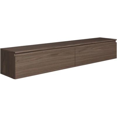 Selsey BEMMI Wandhängendes TV-Möbel - 175cm - Walnuss Selsey BEMMI Wandhängendes TV-Möbel - 175cm - Walnuss