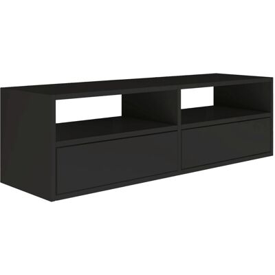Selsey TV-Hängeboard Framme 100 cm mit Offenen Ablagen Schwarz Selsey TV-Hängeboard Framme 100 cm mit Offenen Ablagen Schwarz