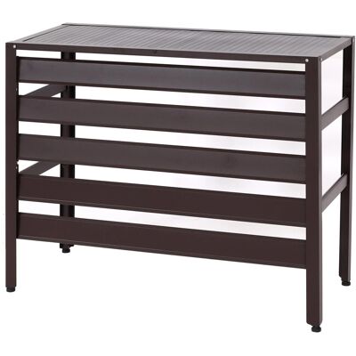 MCW Alu Verkleidung Für Klimaanlage/Wärmepumpe K59 Metall 73x90x38cm Braun MCW Alu Verkleidung Für Klimaanlage/Wärmepumpe K59 Metall 73x90x38cm Braun