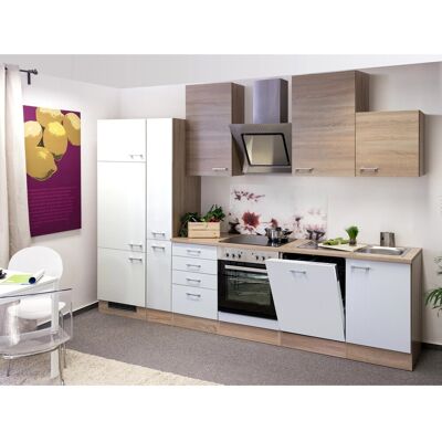 FlexWell Classic Flex-Well Classic Küchenzeile Florida 310 cm Sonoma Eiche-Weiß FlexWell Classic Flex-Well Classic Küchenzeile Florida 310 cm Sonoma Eiche-Weiß