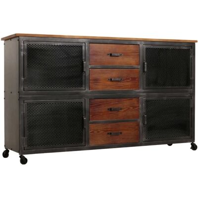 MCW Werkstattwagen N28 4 Schubladen 90x150x40cm Schwarz Braun MCW Werkstattwagen N28 4 Schubladen 90x150x40cm Schwarz Braun
