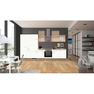 FlexWell Classic Flex-Well Classic Küchenzeile Florida 360 cm Weiß-Sonoma Eiche Nachbildung FlexWell Classic Flex-Well Classic Küchenzeile Florida 360 cm Weiß-Sonoma Eiche Nachbildung