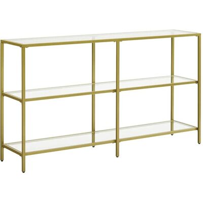 VASAGLE Gold Glass Konsolentisch 130x30x73 cm VASAGLE Gold Glass Konsolentisch 130x30x73 cm