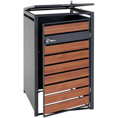 MCW 1er Mülltonnenverkleidung J81 Kirsche-Holzoptik Dunkelbraun 117x68x80cm MCW 1er Mülltonnenverkleidung J81 Kirsche-Holzoptik Dunkelbraun 117x68x80cm