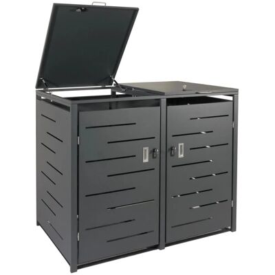 MCW E83-2 - Mülltonnenverkleidung - Schwarz MCW E83-2 - Mülltonnenverkleidung - Schwarz