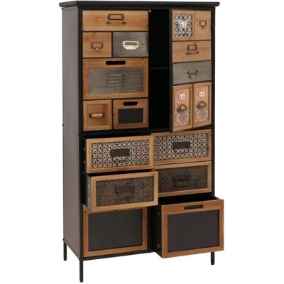 MCW Apothekerkommode O80 Natur/Bunt MCW Apothekerkommode O80 Natur/Bunt