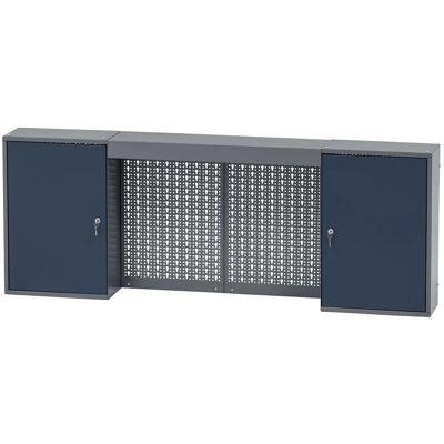Küpper Hängeschrank 2-Türig mit Lichtblende 60 x 160 x 20 cm Dunkelblau Küpper Hängeschrank 2-Türig mit Lichtblende 60 x 160 x 20 cm Dunkelblau