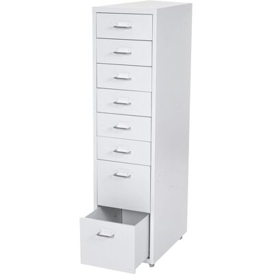 MCW Rollcontainer Preston T851 Weiß 8 Schubladen MCW Rollcontainer Preston T851 Weiß 8 Schubladen