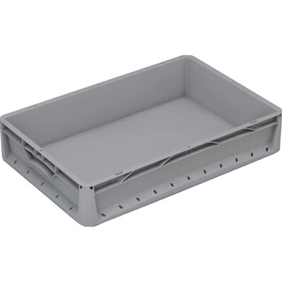 EuroboxSystem Eurobox-System Box Vollwand 60 cm x 40 cm x 12 cm Grau EuroboxSystem Eurobox-System Box Vollwand 60 cm x 40 cm x 12 cm Grau