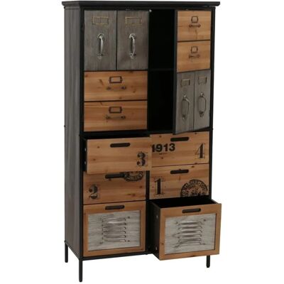 MCW Apothekerkommode O80 Natur Metalloptik MCW Apothekerkommode O80 Natur Metalloptik