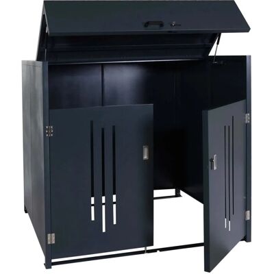 MCW Müllcontainerverkleidung M54 154x160x136cm Grau MCW Müllcontainerverkleidung M54 154x160x136cm Grau