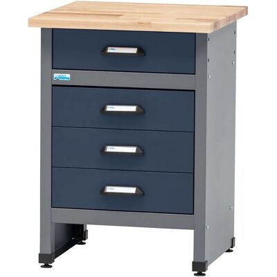 Küpper Werkbank mit 4 Schubladen 84 x 60 x 60 cm Dunkelblau Küpper Werkbank mit 4 Schubladen 84 x 60 x 60 cm Dunkelblau