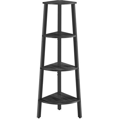 Vasagle Eckregal 4 Ebenen 33,4 cm x 33,4 cm x 124,5 Grau-Schwarz Vasagle Eckregal 4 Ebenen 33,4 cm x 33,4 cm x 124,5 Grau-Schwarz