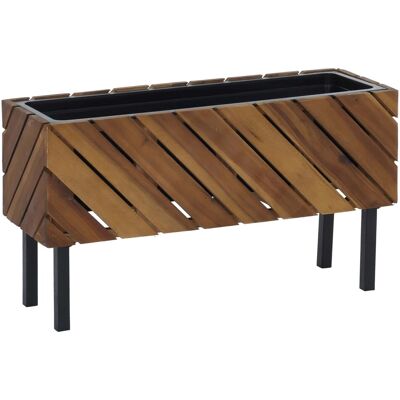 MCW Pflanzkasten P87 Akazie Holz 36x62x22cm Braun MCW Pflanzkasten P87 Akazie Holz 36x62x22cm Braun