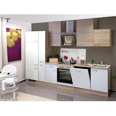 FlexWell Classic Flex-Well Classic Küchenzeile Florida 310 cm Sonoma Eiche-Weiß FlexWell Classic Flex-Well Classic Küchenzeile Florida 310 cm Sonoma Eiche-Weiß