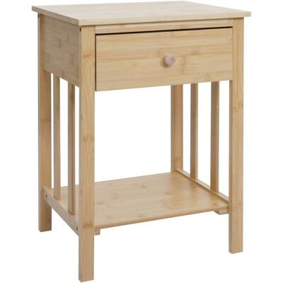 MCW Bambus Nachttisch O72 Schublade Fach 55x40x30cm MCW Bambus Nachttisch O72 Schublade Fach 55x40x30cm