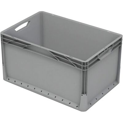 EuroboxSystem Eurobox-System Box Vollwand 60 cm x 40 cm x 32 cm Grau EuroboxSystem Eurobox-System Box Vollwand 60 cm x 40 cm x 32 cm Grau