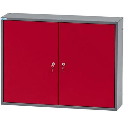 Küpper Hängeschrank 2-Türig mit 36 Sichtboxen 60 x 80 x 20 cm Dunkelrot Küpper Hängeschrank 2-Türig mit 36 Sichtboxen 60 x 80 x 20 cm Dunkelrot