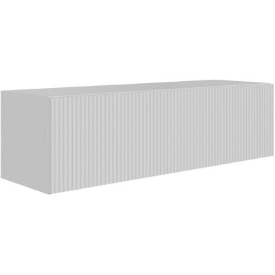Selsey TV-Hängeboard Veldio mit Lamellenfront 100 cm Weiß Selsey TV-Hängeboard Veldio mit Lamellenfront 100 cm Weiß