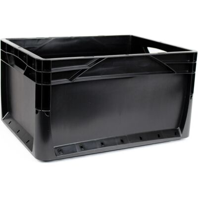 EuroboxSystem Eurobox-System Box Vollwand 40 x 30 x 22 cm Schwarz EuroboxSystem Eurobox-System Box Vollwand 40 x 30 x 22 cm Schwarz