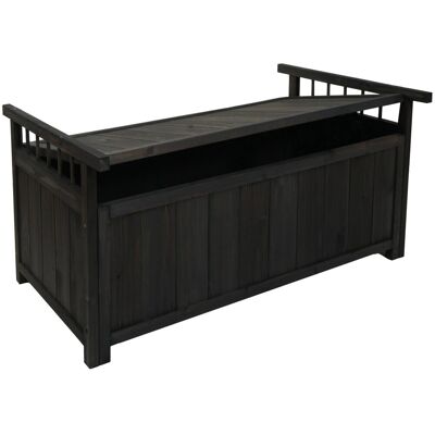 MCW Aufbewahrungstruhe O13 Auflagenbox Tanne Holz MVG 53x108x60cm Anthrazit MCW Aufbewahrungstruhe O13 Auflagenbox Tanne Holz MVG 53x108x60cm Anthrazit