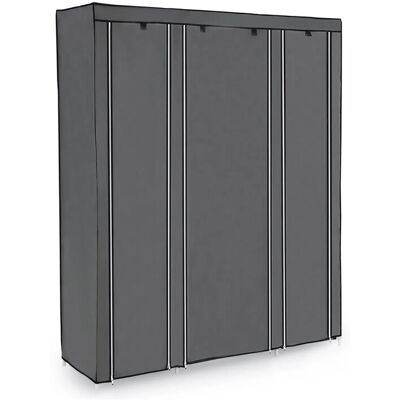 Songmics Kleiderschrank 150 cm x 45 cm x 175 cm Grau Songmics Kleiderschrank 150 cm x 45 cm x 175 cm Grau