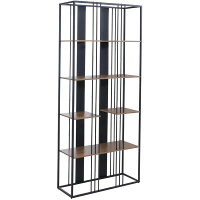 MCW Regal P12 Industrial Metall Melamin 180x80x31cm Schwarz Braun MCW Regal P12 Industrial Metall Melamin 180x80x31cm Schwarz Braun