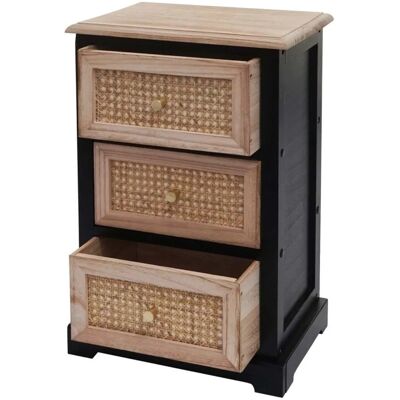 MCW Kommode K87 Schwarz Naturfarben MCW Kommode K87 Schwarz Naturfarben