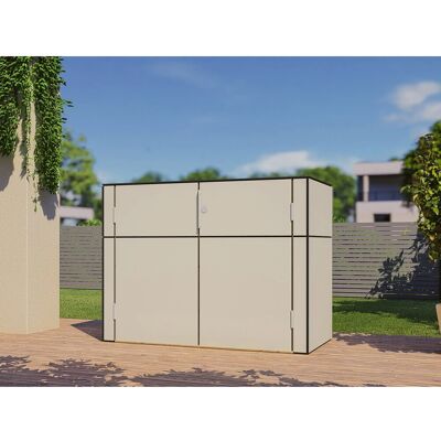 Bertilo Gartenschrank HPL Sideboard 155 cm x 75 cm x 116 cm Grau FSC® Bertilo Gartenschrank HPL Sideboard 155 cm x 75 cm x 116 cm Grau FSC®