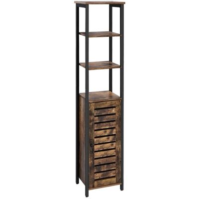 Vasagle Hochschrank 37 cm x 30 cm x 167 cm Braun-Schwarz Vasagle Hochschrank 37 cm x 30 cm x 167 cm Braun-Schwarz