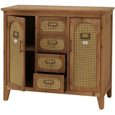 MCW Apothekerkommode O63 Vintage Rattanoptik Korpus Natur MCW Apothekerkommode O63 Vintage Rattanoptik Korpus Natur