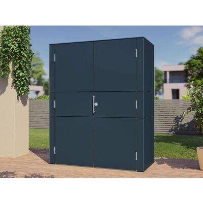 Bertilo Gartenschrank HPL Highboard 155 cm x 75 cm x 193 cm Anthrazit FSC® Bertilo Gartenschrank HPL Highboard 155 cm x 75 cm x 193 cm Anthrazit FSC®